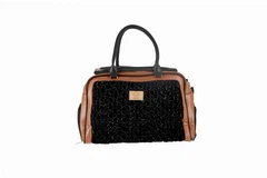 AnimAll MISOKO&CO дорожня сумка для домашніх тварин, 45 x 20 x 30 см, чорно-коричнева
