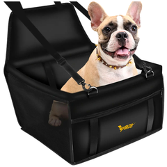 Автокрісло сумка для тварин до 10 кг із ременем кріплення для автомобіля чорний Purlov LS-0974