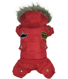 Зимовий комбінезон для собак Pet Style "USA" Червоний XS