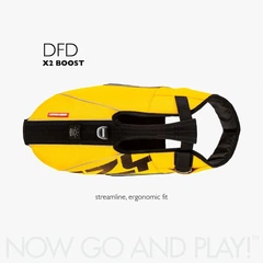 Рятувальний плавальний жилет для собак EzyDog DFD X2 BOOST розмір 2XSmall Yellow (для собак вагою 5-9 кг)