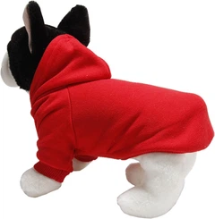 Худі для собак та котів EcoToys Red XL червоне A: 37 см B: 43 см C: 29 см X-7061