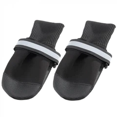 Носки і взуття Ferplast Protective Shoes S для собак, 7×6×8 см, чорний, можна прати, з нековзною основою