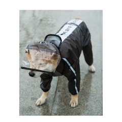 Без бренда Дощовик для великих собак "WE ARE FRIEND" чорний 4 Multibrand (zoo0006435)