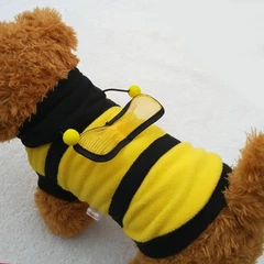 Без бренду Флісова толстовка Бджілка Bee Pet. Пальто одяг для собак, котів S