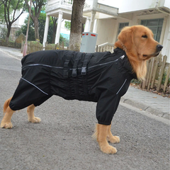 Комбінезон-дощовик для бульдогів, мопсів Derby Dog Suit Black B-S