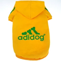Без бренда Толстовка для собак "ADIDOG" жовтий 3 Multibrand (2000003546602)