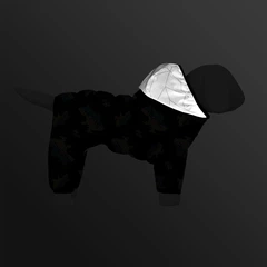 Комбінезон для собак WAUDOG Clothes малюнок "Дім", S40, В 58-61 см, С 33-38 см