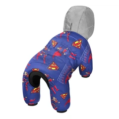 Комбінезон для собак WAUDOG Clothes малюнок Сила Супермена XS22 В 29-31 см С 19-21 см