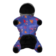 Комбінезон для собак WAUDOG Clothes малюнок Сила Супермена XS22 В 29-31 см С 19-21 см