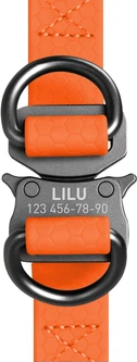Шлея для собак водостійка WAUDOG Waterproof з QR-паспортом 30-39 см Жовтогаряча (27634Collar)