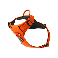 Шлея для собак з нагрудним кільцем та ручкою BullyBillows Lightweight Air Mesh Harness XS: ОШ 25-33 см, ОГ 33-43 см Помаранчевий
