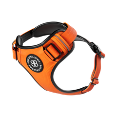 Анатомічна шлея для собак BullyBillows Premium Comfort Harness M: ОШ 35-53 см, ОГ 64-78 см Помаранчевий