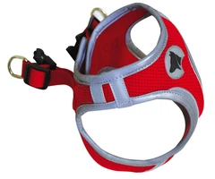 Шлея для собак нейлонова XL 53-58 см Croci HIKING REFLECTIVE червона
