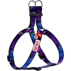 Шлея для собак WAUDOG Nylon з QR паспортом "NASA21" S 15 мм