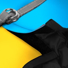 Шлея для собак м'яка WAUDOG Clothes з QR паспортом Colors of freedom XS4 В 36-39 см С 26-28 см
