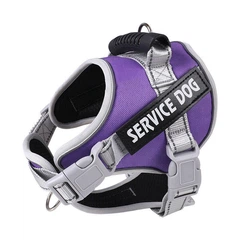 Derby Нейлонова водонепроникна регульована шлея ServiceDog для собак, X-Small Фіолетовий