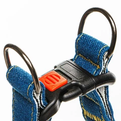 Hi Dog Шлея HIDOG нейлонова JEANS M 20мм 45-64см (127/1054)