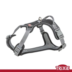 Шлея для собак Trixie "Premium active", XS-S: 30-40см/15мм, чорний (TX-1996001) 4053032024793