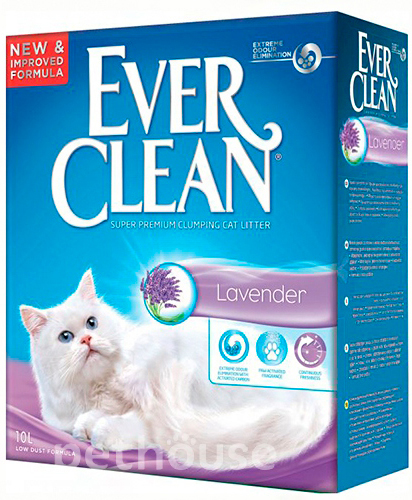 Ever Clean (Евер Клін) Lavender - Наповнювач грудкувальний з ароматом лаванди для котячого туалету