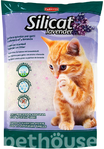 Padovan (Падован) Silicat Lavender - Наповнювач силікагелевий для котячих туалетів з лавандою