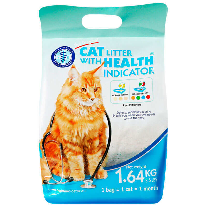 Holland Animal Care (Холанд Енімал Кеа) Cat litter with Health Indicator - Наповнювач силікагелевий для котячих туалетів з індикатором здоров'я