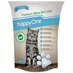 happyOne (ХеппіВан) Premium Silica Gel litter - Наповнювач гігієнічний силікагелевий для туалетів домашніх тварин