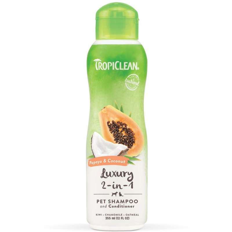 Tropiclean (Тропіклін) Papaya & Coconut - Шампунь-кондиціонер з кокосом і папаєю для собак і котів