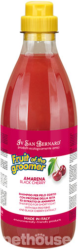 Iv San Bernard Black Cherry - Шампунь з протеїнами шовку та чорною вишнею для короткої шерсті котів і собак