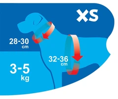 Шлея для собак Happet, AirComfort, XS, червоний, 32-36 см (JT12)