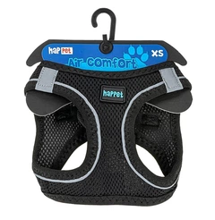 Шлея для собак Happet, AirComfort, XS, чорний, 32-36 см (JT11)