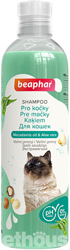 Beaphar (Беафар) Macadamia&Aloe - Суперм'який шампунь з Макадамією і Алое вера для всіх типів шерсті котів