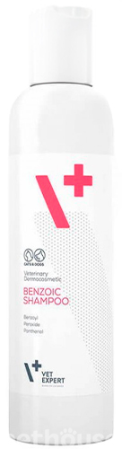 VetExpert (ВетЕксперт) Benzoic Shampoo - Антибактеріальний бензойний шампунь для жирної шкіри у собак і котів