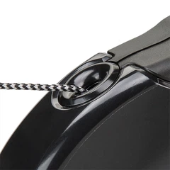 Повідець-рулетка для собак Ferplast Amigo Cord L 5 м до 50 кг Чорний зі шнуром (75730017)