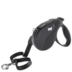Повідець-рулетка Ferplast Amigo Cord Long Black для собак із шнуром