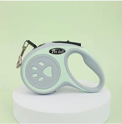 Petify Автоматичний повідець-рулетка для собак і котів Pet Dog Retractable Leash Зелений нейлон 3 м, однокнопкове гальмо/фіксація, металевий карабін (антикорозійний), для малих і середніх порід, Артикул ТМ55