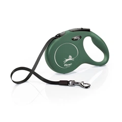 Рулетка для собак Flexi New Classic M, стрічка 5 м, оливковий