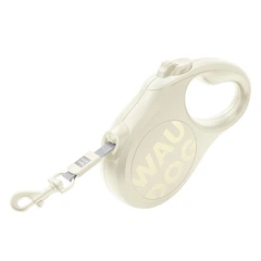 Без бренда Повідець-рулетка для собак WAUDOG R-leash Monochrome White, S, до 15 кг, 5 м, світловідбивна стрічка, біла