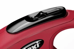 Flexi (Флексі) New Classic S — Повідець-рулетка для собак дрібних порід, трос (5 м, до 12 кг) червоний