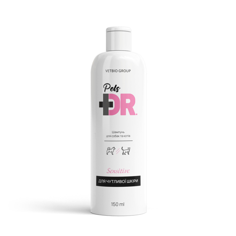 Vetbio (Ветбіо) Dr.Pets Sensitive - Шампунь "Сенситів" для чутливої шкіри собак і котів