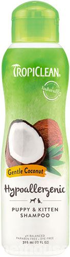 TropiClean (Тропіклін) Gentle Coconut Pet - Гіпоалергенний шампунь з ароматом ніжного кокоса для кошенят і цуценят
