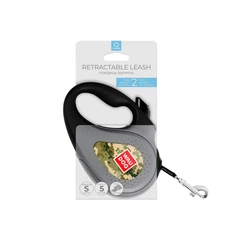 Collar Повідець-рулетка для собак WAUDOG R-leash, малюнок "Мілітарі", S, до 15 кг, 5 м, світловідбиваюча стрічка
