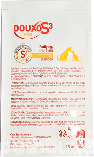 Ceva (Сева) Douxo S3 Pyo - Шампунь для підтримки балансу мікрофлори шкіри котів і собак
