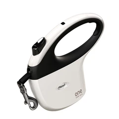 Повідець для собак FLEXI Free ONE Series, висувна стрічка, 5 м, 30 кг, чорний/білий