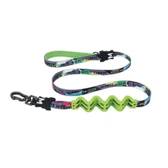 M Pets M-Pets Urban Style DNA - Повідець з амортизатором в міському стилі для собак до 30 кг M / 2x120 см (6953182772590)