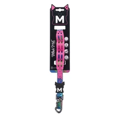 M Pets M-Pets Urban Style Lava - Повідець з амортизатором в стилі графіті для собак вагою до 30 кг M / 2x120 см (6953182772606)
