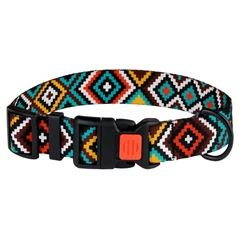 Нашийник Для Собак BronzeDog Urban Tribal Нейлоновий c Пластикової Пряжкою 25 мм 43-66 см (53/1373)
