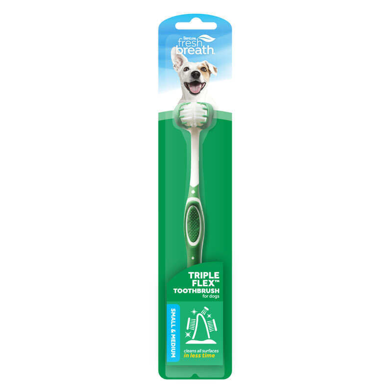 TropiClean (Тропіклін) TripleFlex Dog Toothbrush - Зубна щітка для собак