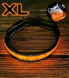 Без бренду Світлодіодний LED нашийник для собак Animal Led Glowing Dog Collar для безпеки у темряві Orange XL