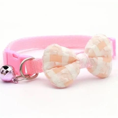 Xtep "Нашийник з метеликом та дзвіночком" для собак та котів "VOKKY" Pink 19-32 cm