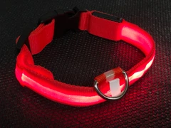 Нашийник з підсвічуванням для собак L з акумулятором UFT Pet LED 2 Red